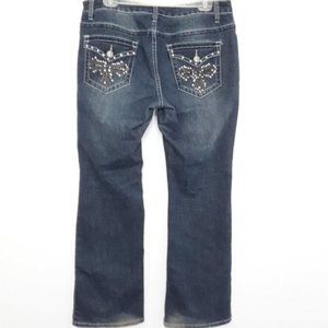 Massini Dark Wash Boot Cut Denim Jeans EUC sz 12